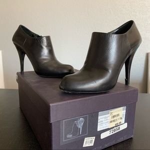 Prada Stiletto Black Zip Bootie Size 35 / 5